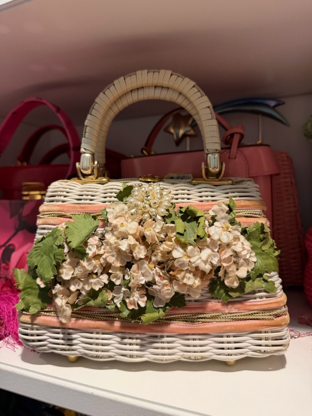 Vintage wicker bag